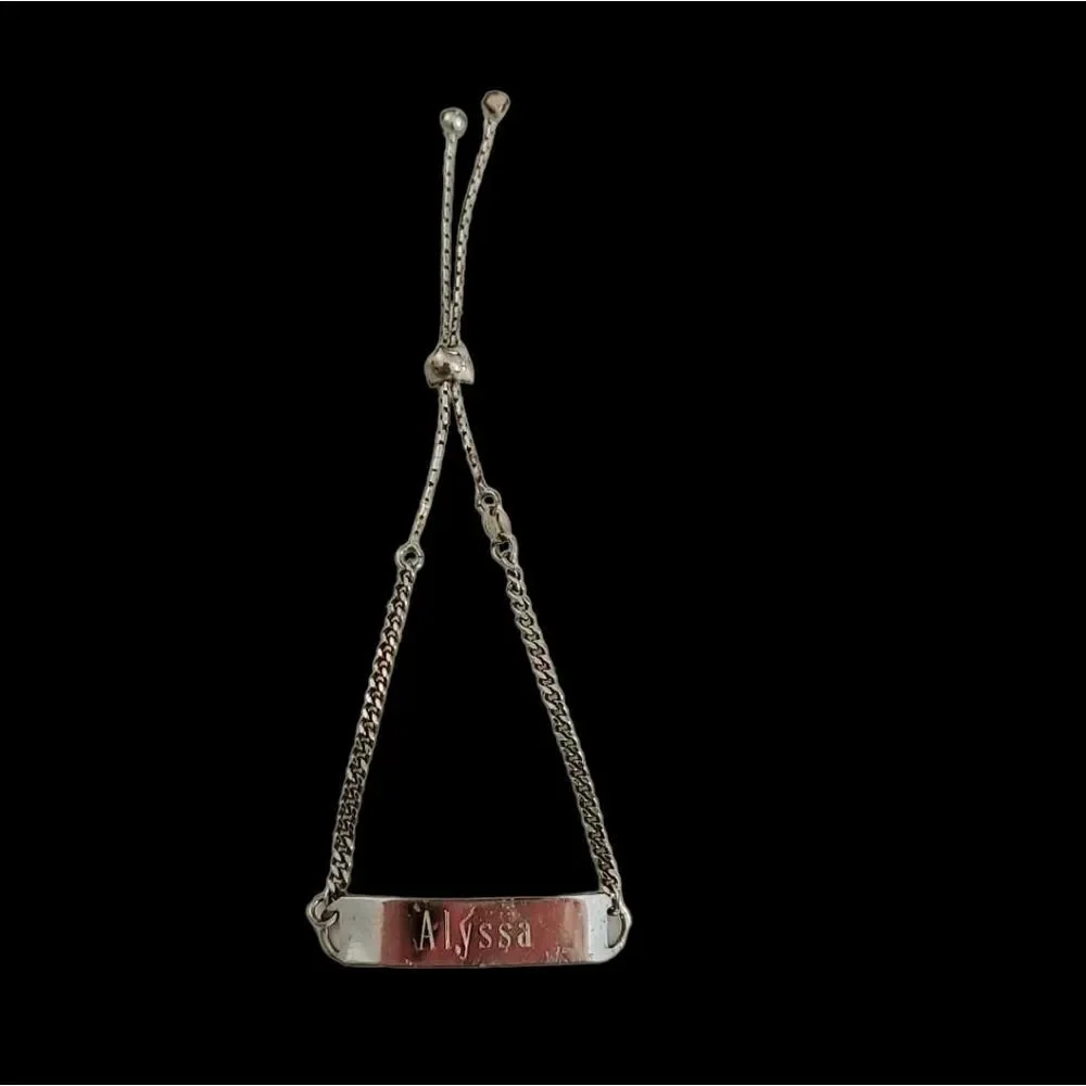 Sterling silver adjustable bolo bracelet